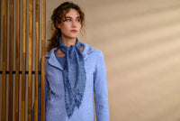 Veste tricot laine col tailleur