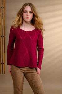 Pull laine losange sport chic