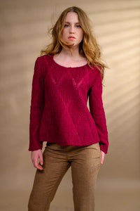 Pull laine losange sport chic