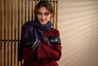 Foulard jacquard de cachemire à losanges