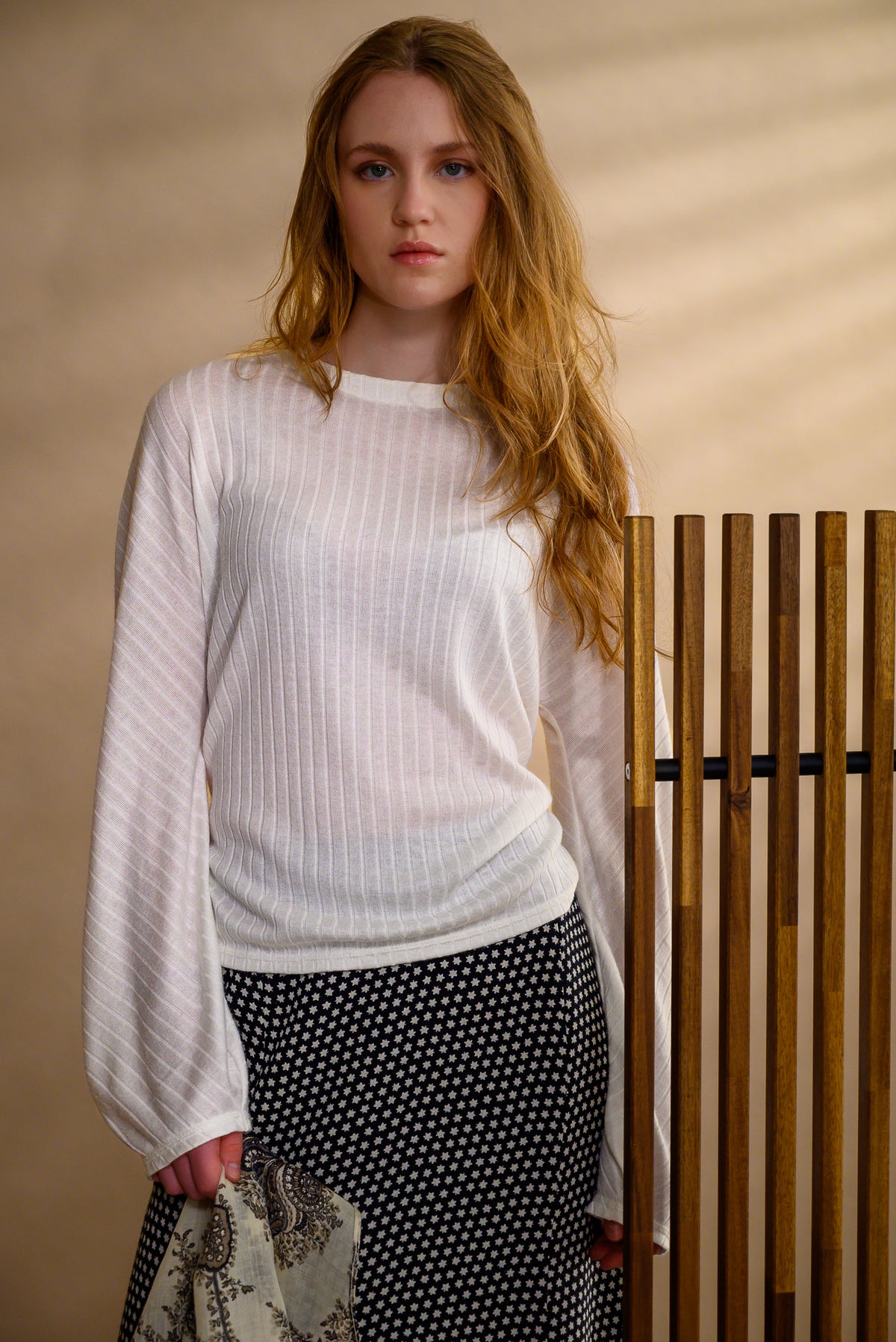 Pull viscose manches ballon