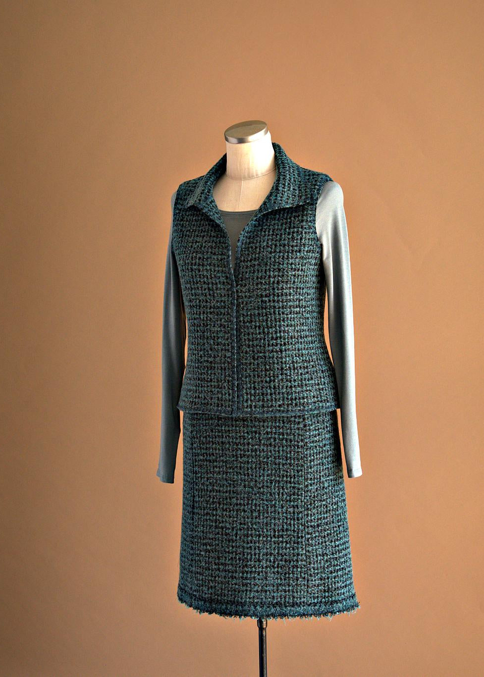Veste sans manches turquoise