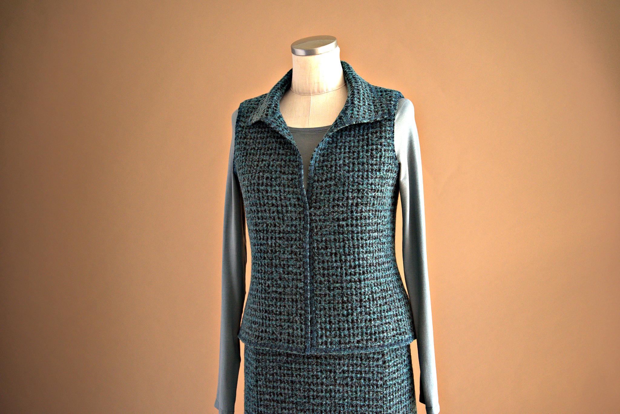 Veste sans manches turquoise