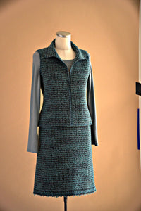 Veste sans manches turquoise