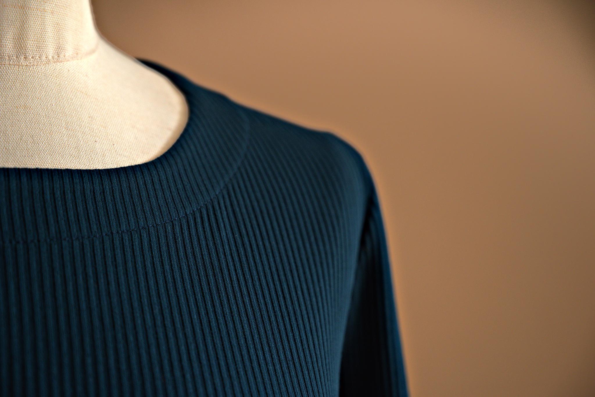 Pull viscose côtelé cintré