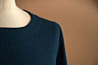 Pull viscose côtelé