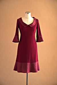 Robe deux tons voile de laine