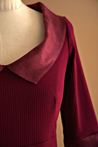 Robe deux tons voile de laine
