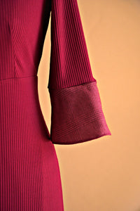 Robe deux tons voile de laine