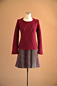 Pull laine losange sport chic