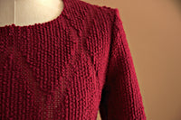 Pull laine losange sport chic