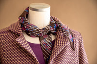 Veston tweed prune & beige
