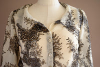Chemisier laine paisley brun