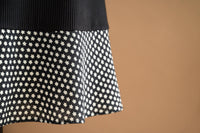 Robe deux tons crêpe de laine étoilé