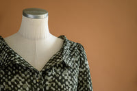 Robe voile de laine verte