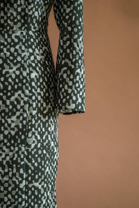 Robe voile de laine verte