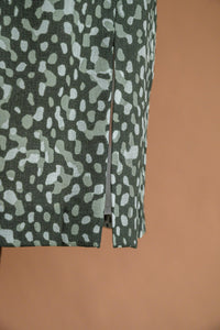 Robe voile de laine verte