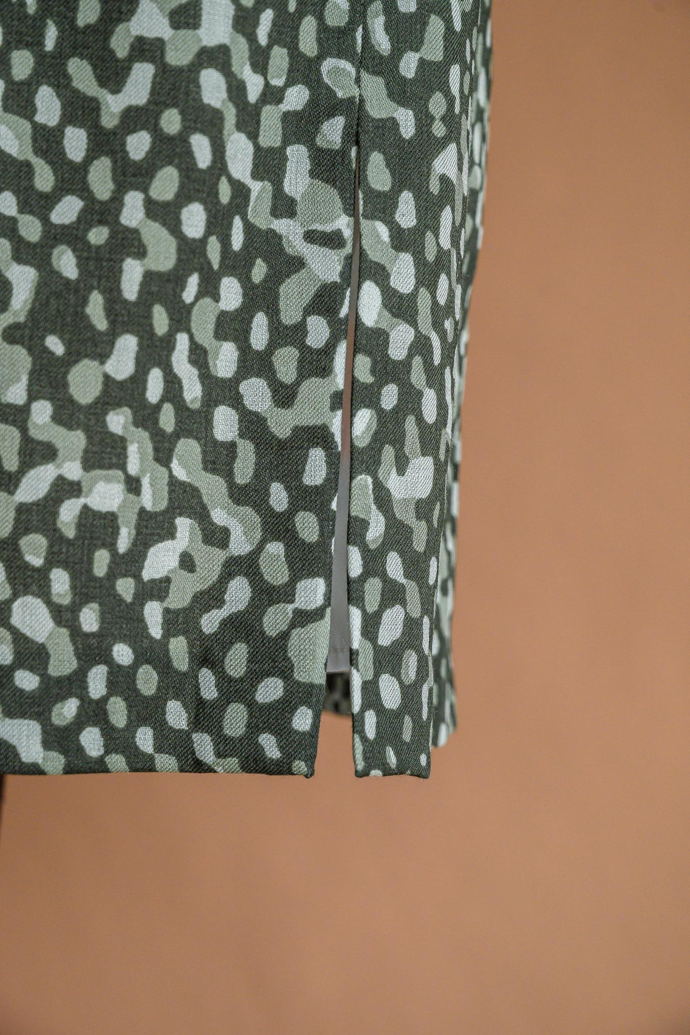 Robe voile de laine verte