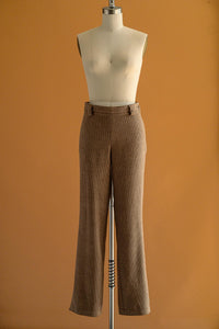 Pantalon velours cachemire brun
