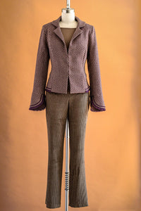 Pantalon velours cachemire caramel