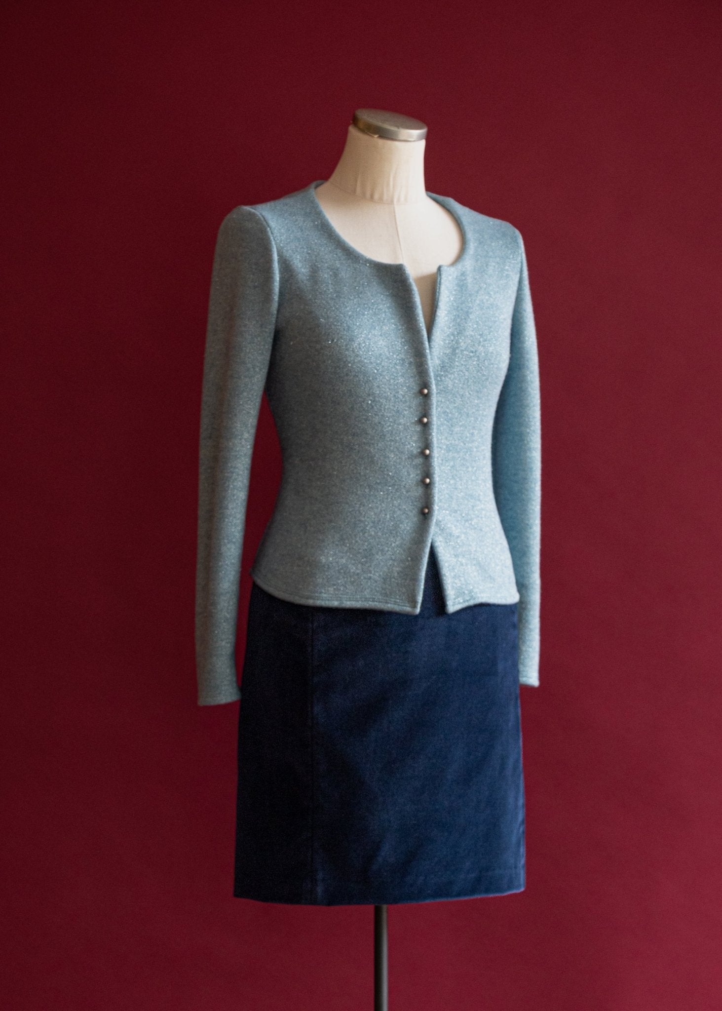 Jupe en velour 4236 - Atelier Boutique Isabelle Elie