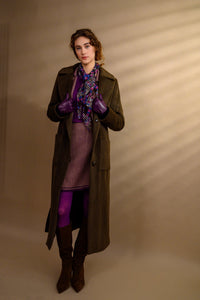 Manteau long alpaga chocolat - Atelier Boutique Isabelle Elie
