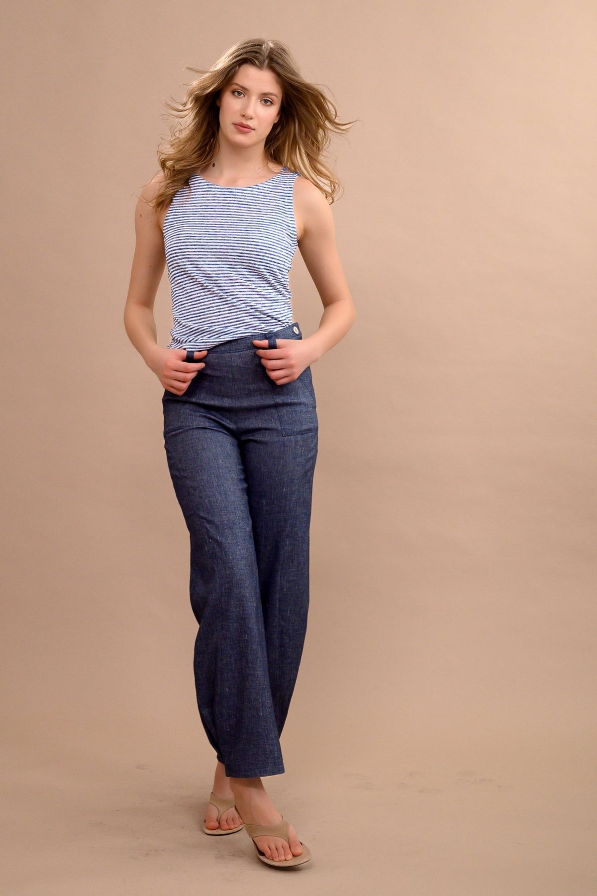 Pantalon en jean - Atelier Boutique Isabelle Elie