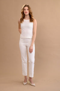 Pantalon en jean crème - Atelier Boutique Isabelle Elie