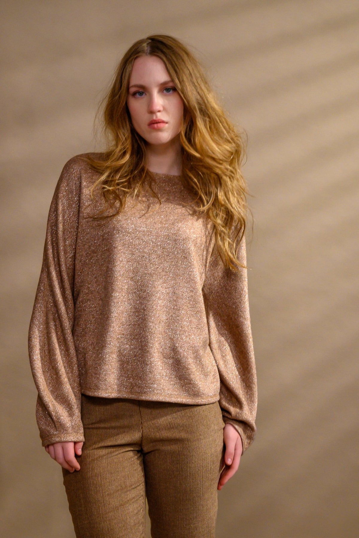 Pull réversible viscose & mérinos — beige - Atelier Boutique Isabelle Elie