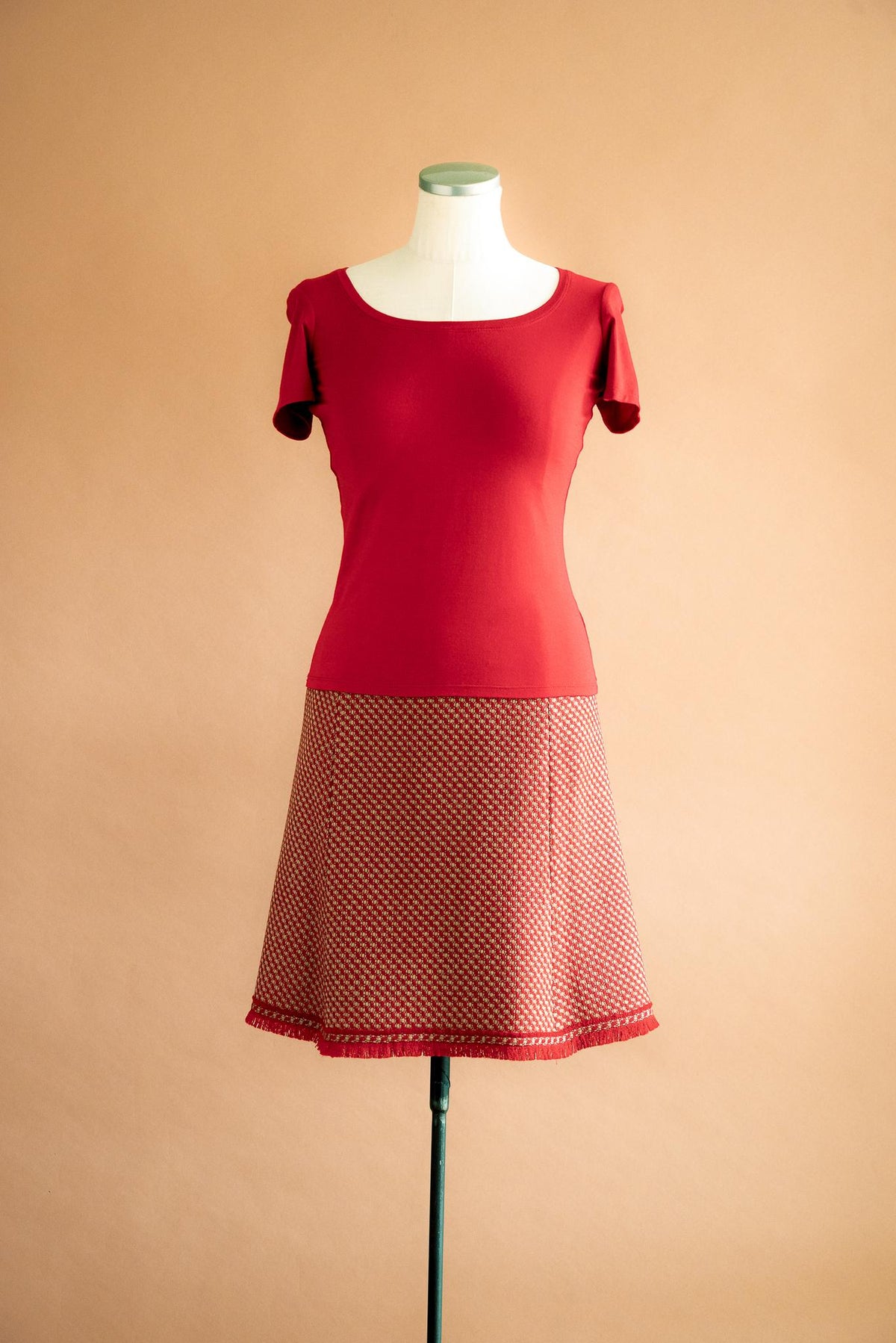 Pull viscose rouge - Atelier Boutique Isabelle Elie