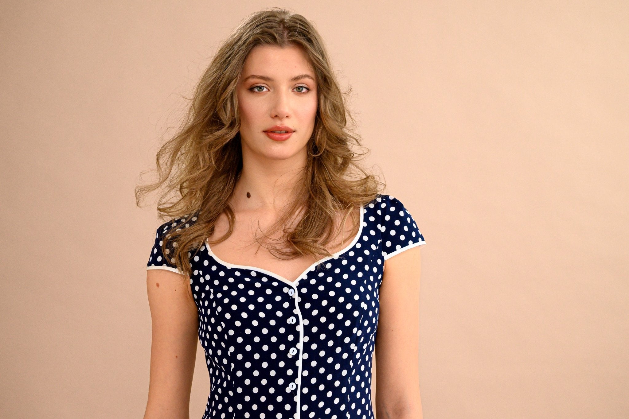 Robe Chemisier Marine - Atelier Boutique Isabelle Elie