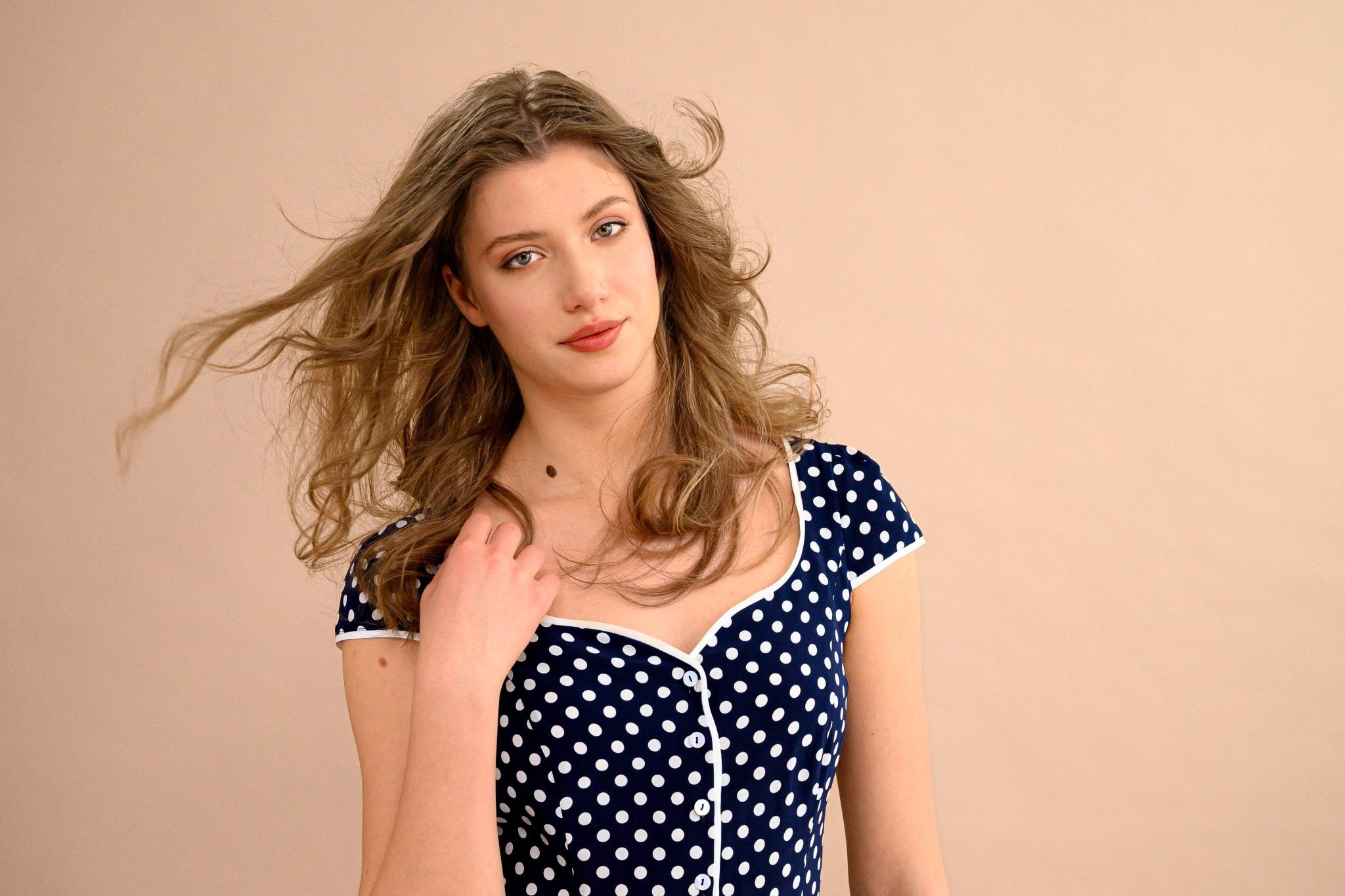 Robe Chemisier Marine - Atelier Boutique Isabelle Elie