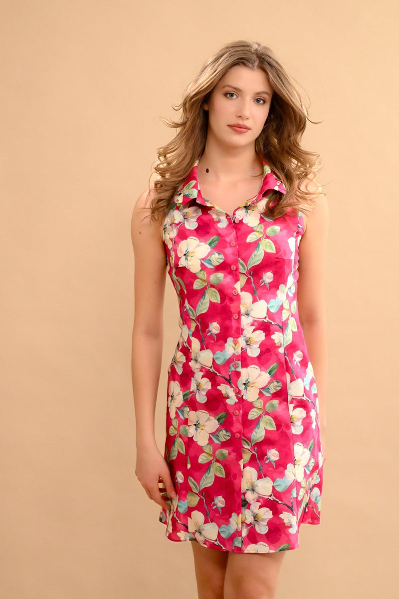 Robe chemisier rose - Atelier Boutique Isabelle Elie