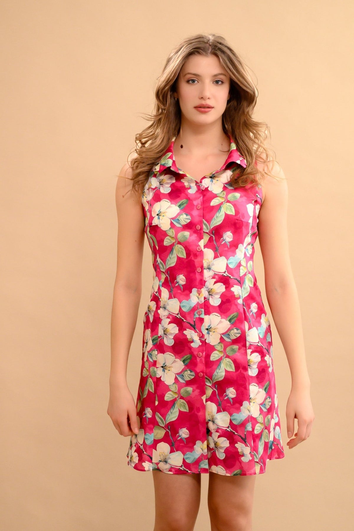 Robe chemisier rose - Atelier Boutique Isabelle Elie
