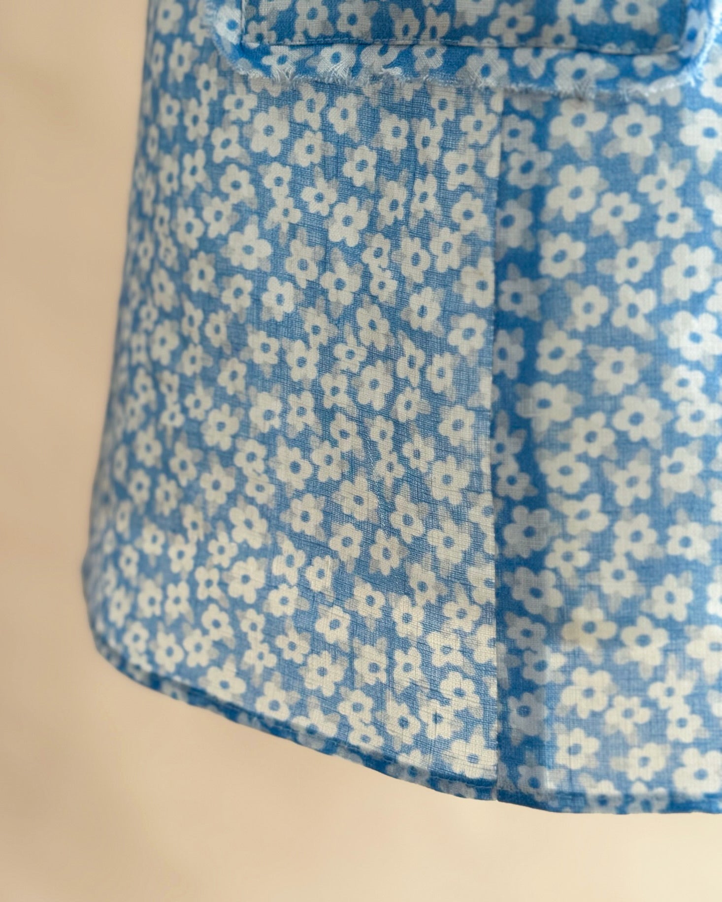 Robe en lin bleu 5490 - Atelier Boutique Isabelle Elie