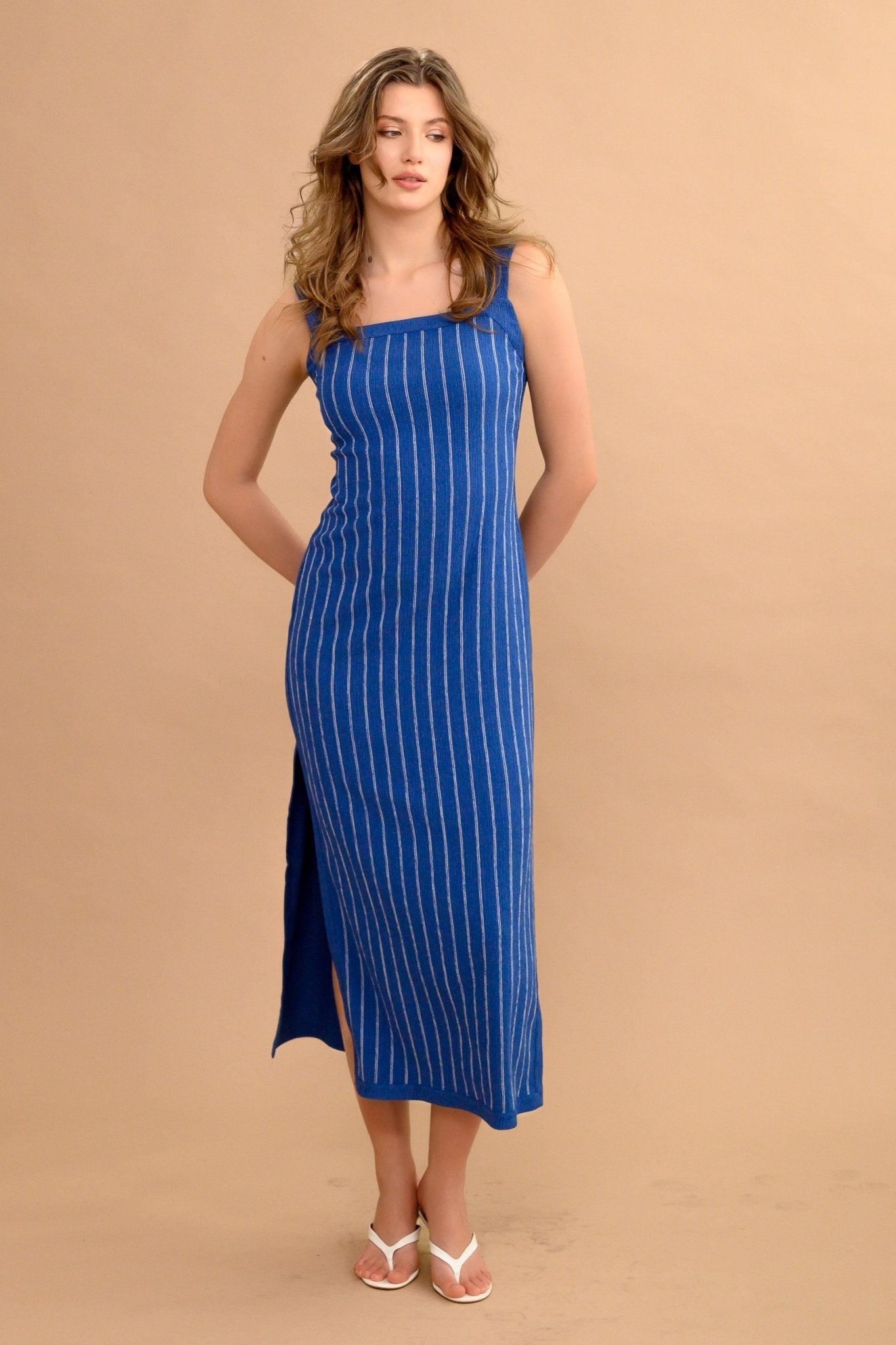 Robe longue réversible en tricot - Atelier Boutique Isabelle Elie