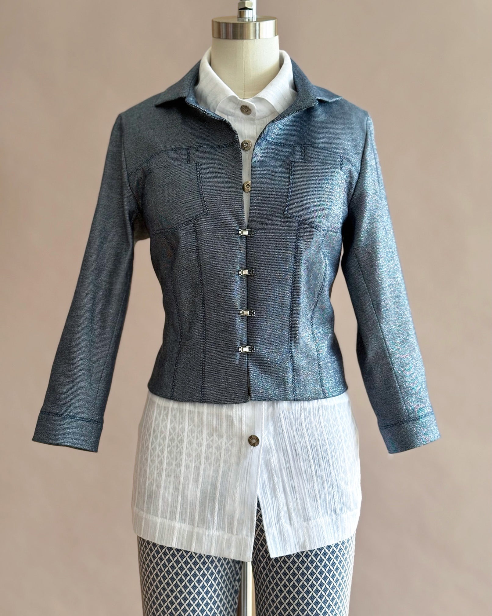 Veste en Jean 3208 - Atelier Boutique Isabelle Elie