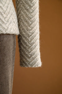 Veste tricot chevrons - Atelier Boutique Isabelle Elie