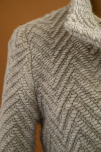 Veste tricot chevrons - Atelier Boutique Isabelle Elie