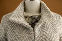 Veste tricot chevrons - Atelier Boutique Isabelle Elie