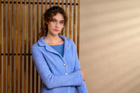 Veste tricot laine col tailleur - Atelier Boutique Isabelle Elie