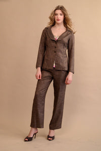 Veston brun - Atelier Boutique Isabelle Elie