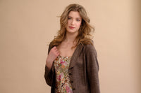 Veston brun - Atelier Boutique Isabelle Elie