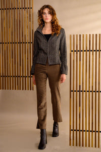 Veston cachemire & laine brun - Atelier Boutique Isabelle Elie