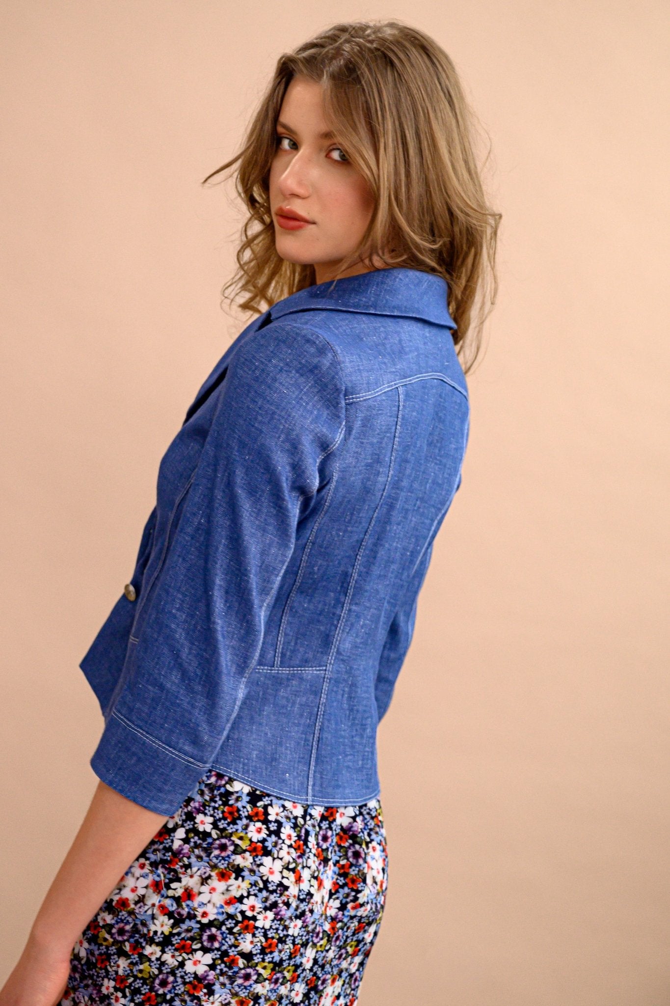 Veston en Jeans - Atelier Boutique Isabelle Elie