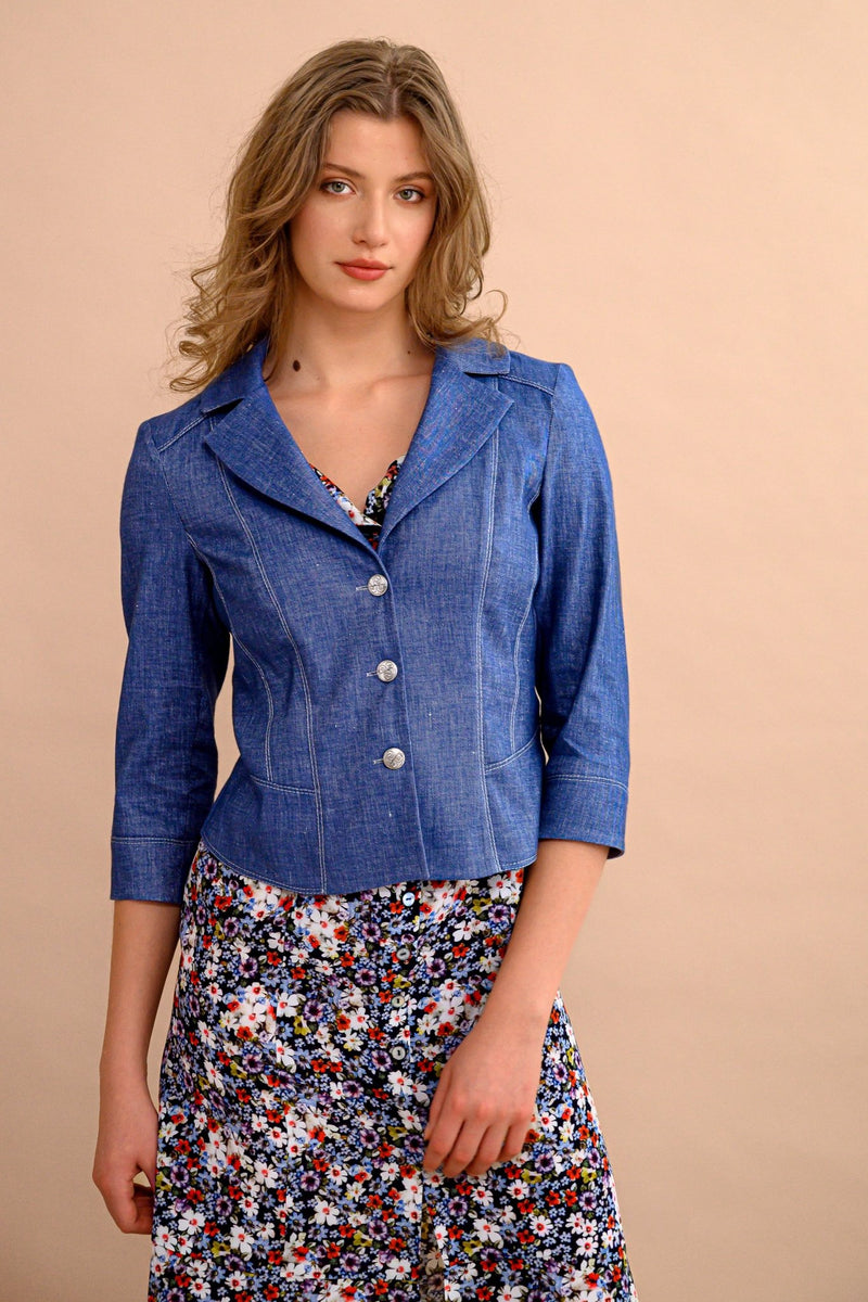 Veston en Jeans - Atelier Boutique Isabelle Elie