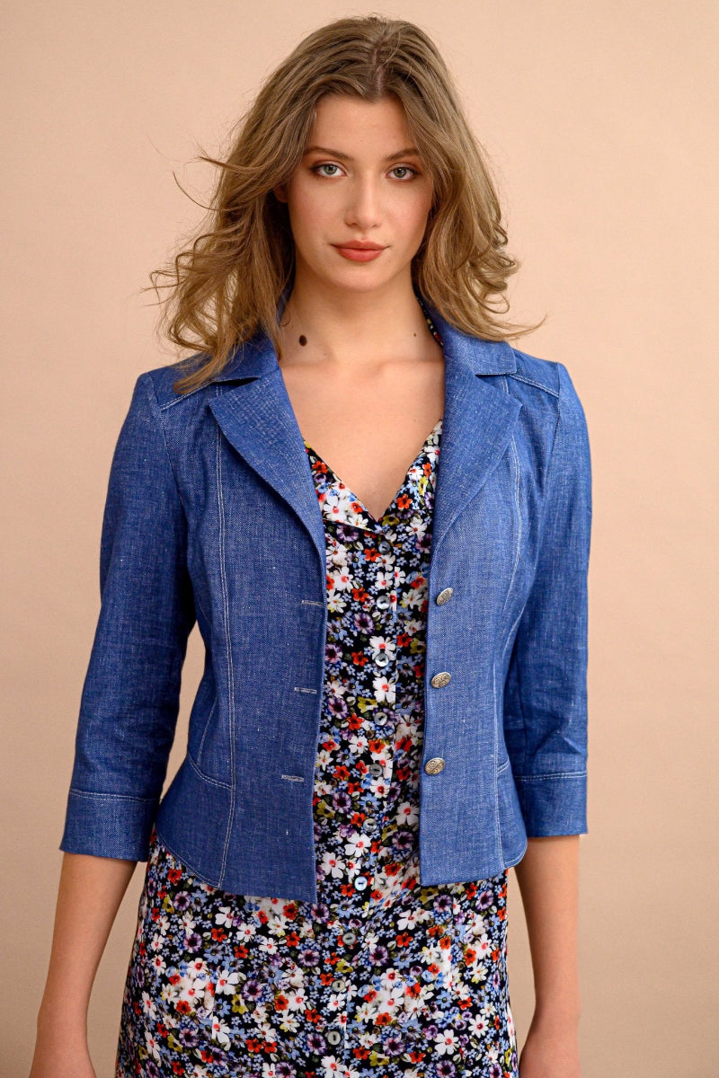 Veston en Jeans - Atelier Boutique Isabelle Elie