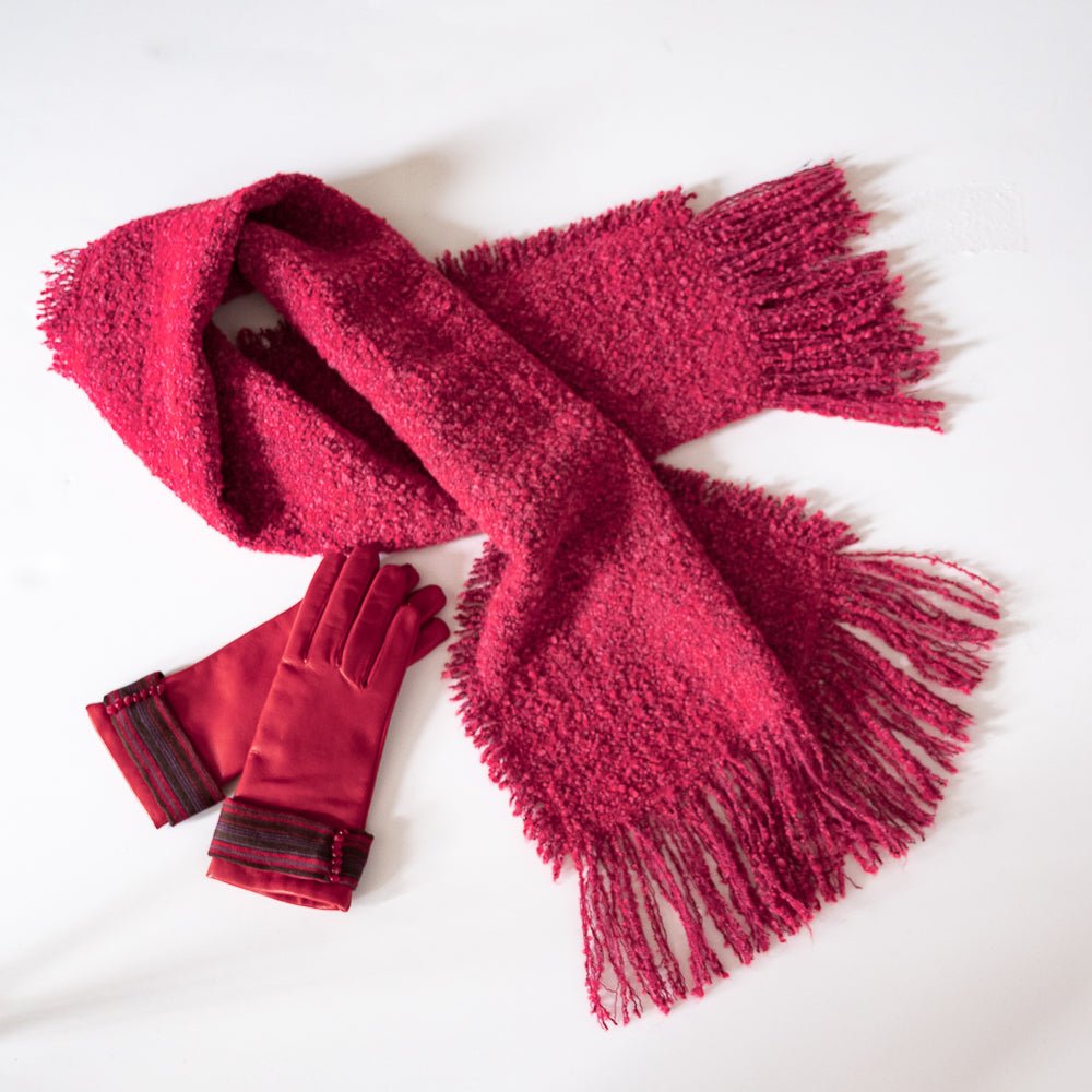 Châle rectangulaire Fuchsia - Atelier Boutique Isabelle Elie