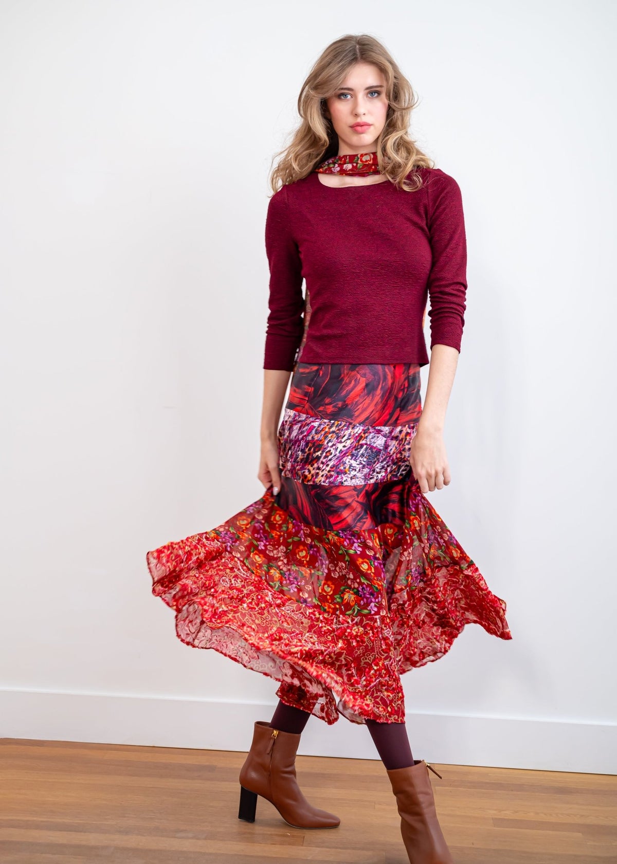 Jupe longue 4137 - Atelier Boutique Isabelle Elie