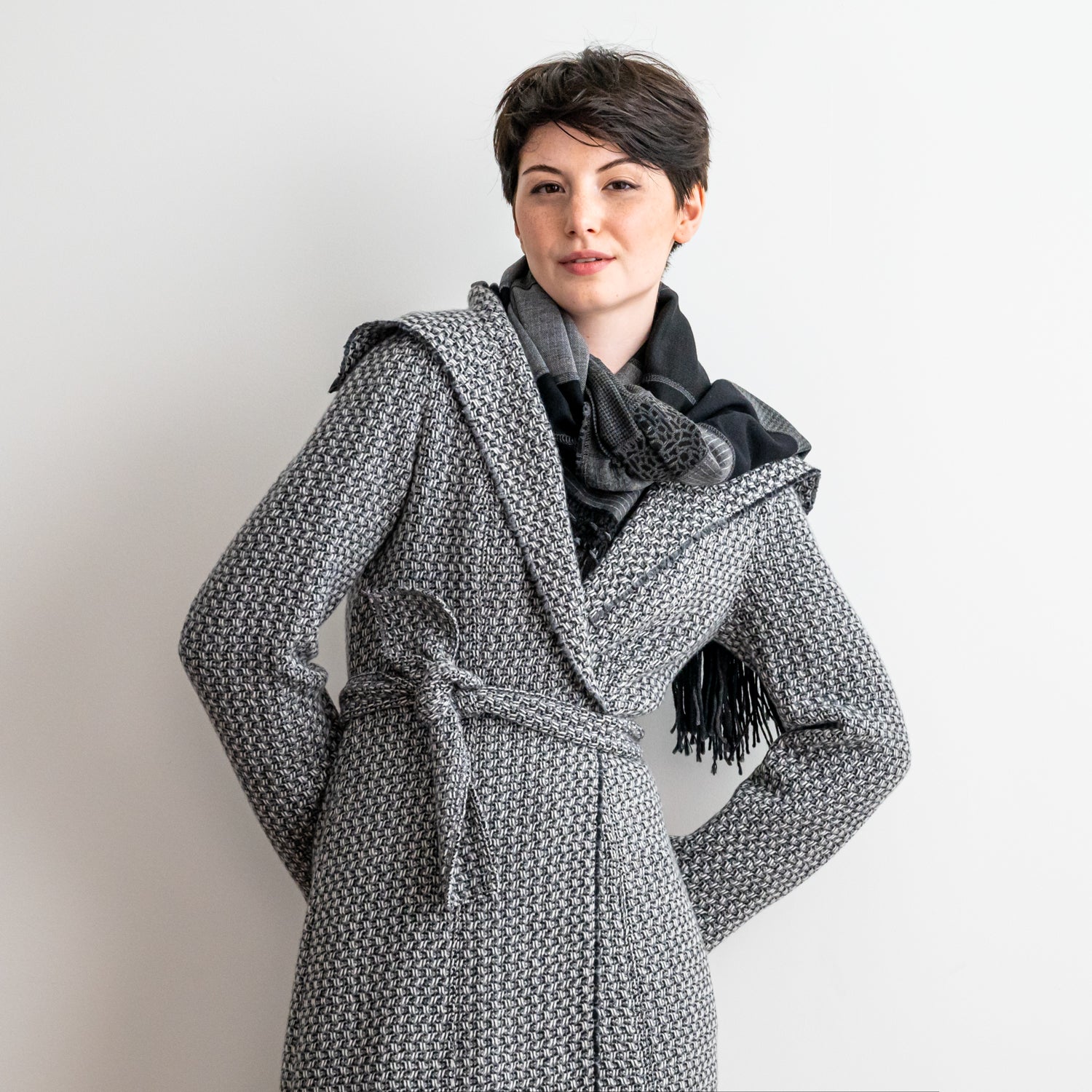 Manteau 650 Gris - Atelier Boutique Isabelle Elie